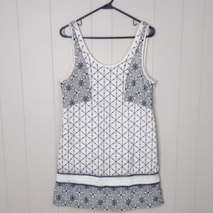 Free People Linen Embroidered Scoop Back S…